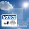 Signmission Food And Drink Area No Biohazards OSHA Notice Sign, Plastic, 10in W x 7in L, 2PK OS-2PACK-NS-P-710-L-12814 - alternate 3